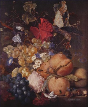 Jan van Huysum Painting - Fruits Flowers Jan van Huysum